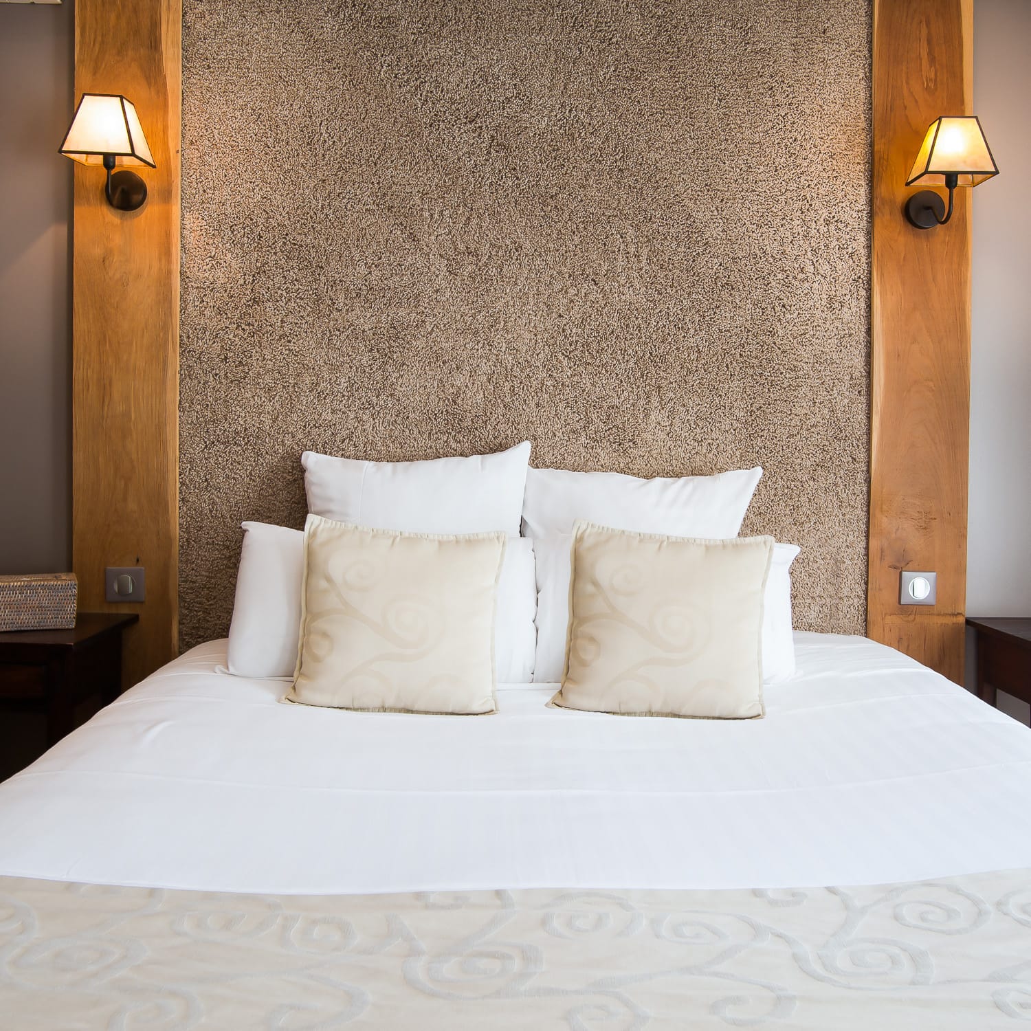 Chambre tout confort avec vue jardin au Clos des Vignes