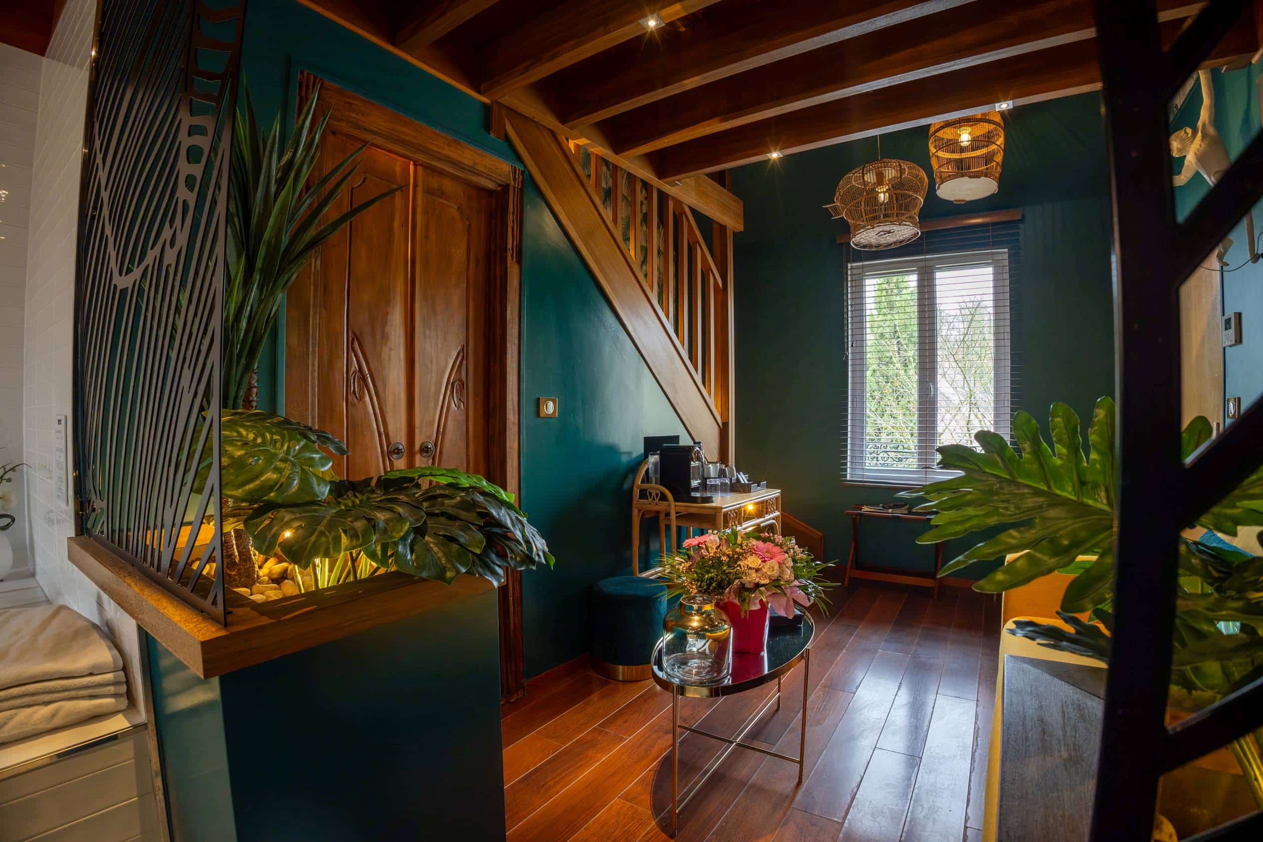 Séjour romantique dans un environnement tropical près de Paris