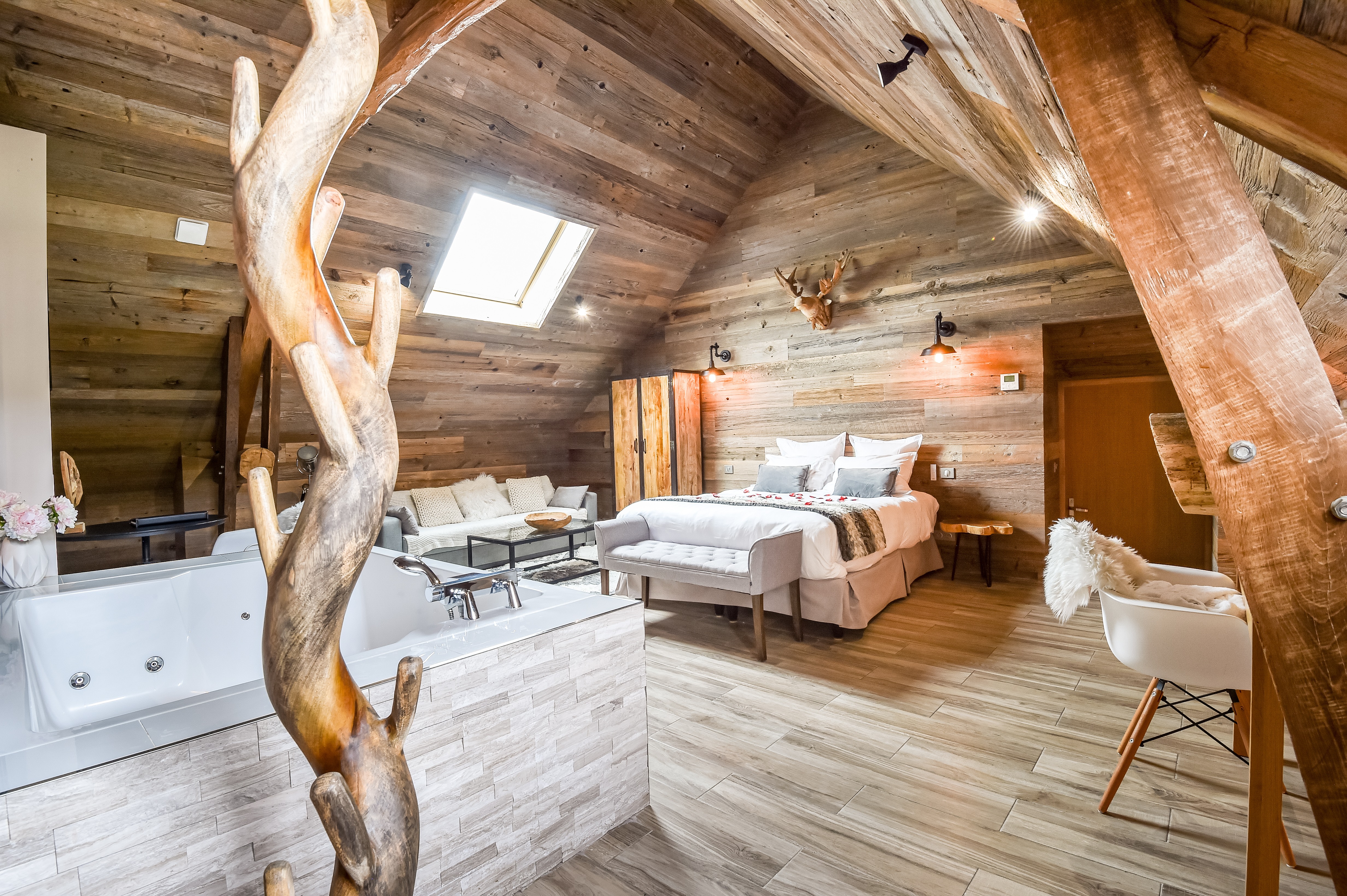 Suite megeve ambiance chalet jacuzzi