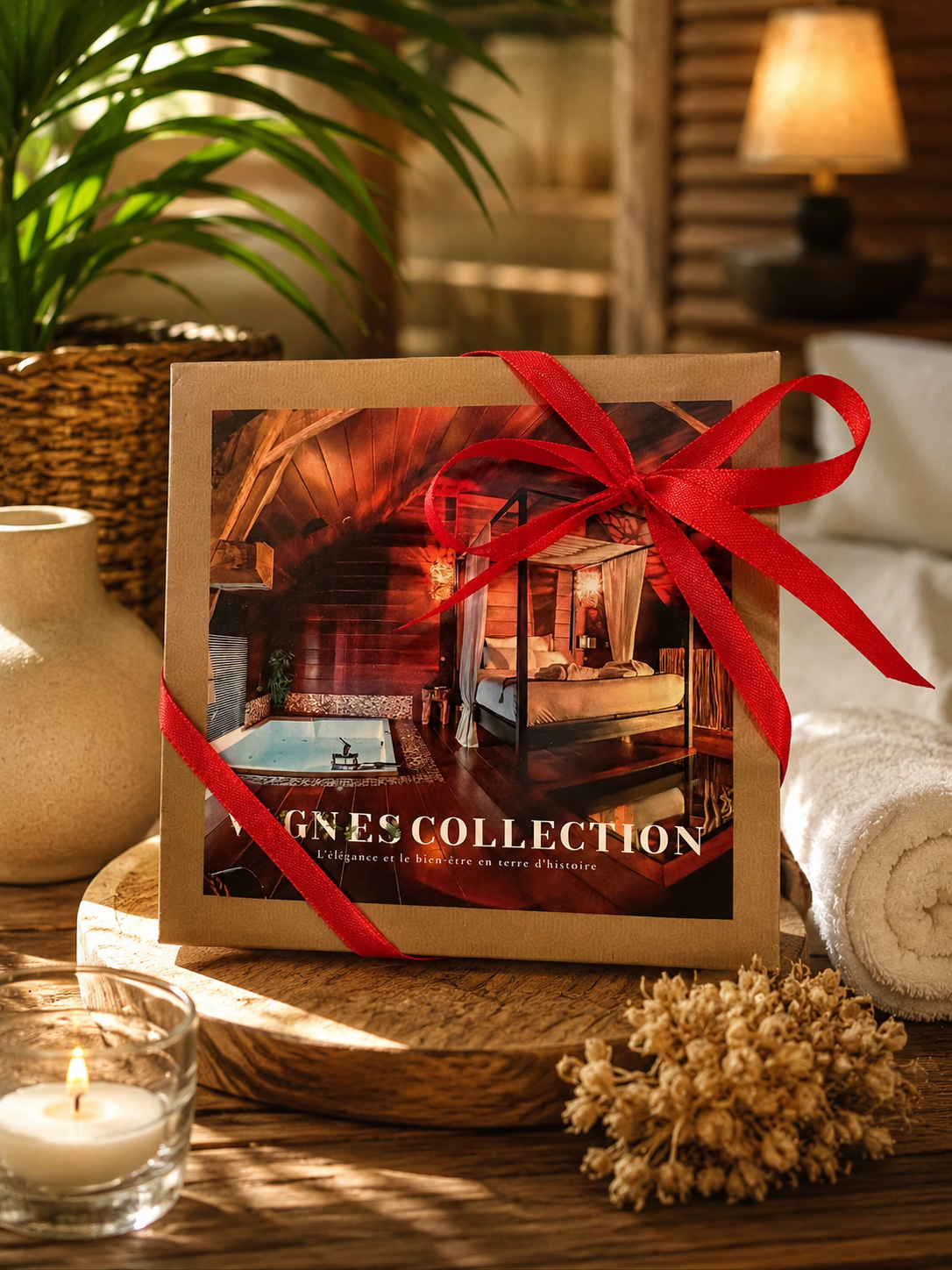 Coffret cadeau Le Clos des Vignes — séjour romantique en suite avec jacuzzi